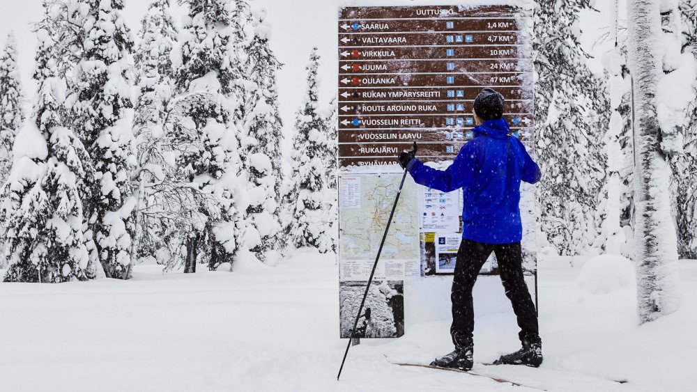Langlaufen en sneeuwschoenwandelen in Ruka.